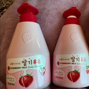 Strawberry lotion & soap